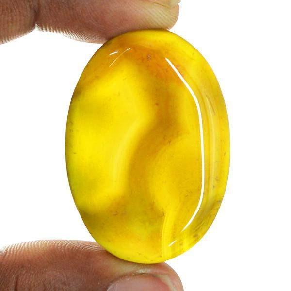 gemsmore:Natural Palm Oval Shape Untreated Onyx Loose Gemstone