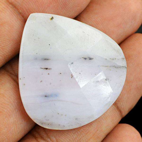 gemsmore:Natural Pear Shape Faceted Pink Australian Opal Loose Gemstone