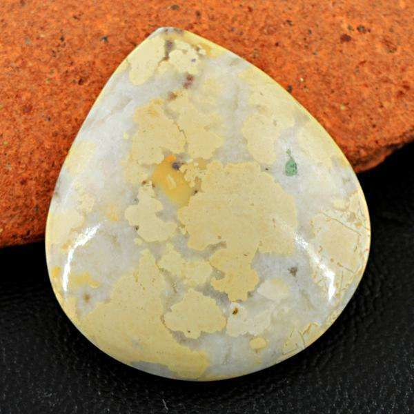gemsmore:Natural Pear Shape Ocean Jasper Untreated Loose Gemstone