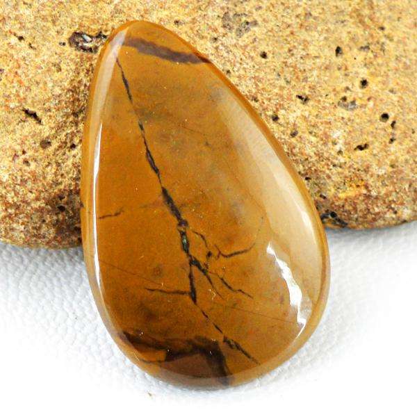 gemsmore:Natural Pear Shape Picasso Jasper Untreated Loose Gemstone