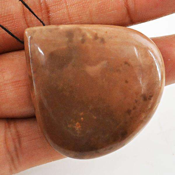 gemsmore:Natural Pear Shape Polygram Jasper Untreated Drilled Loose Gemstone
