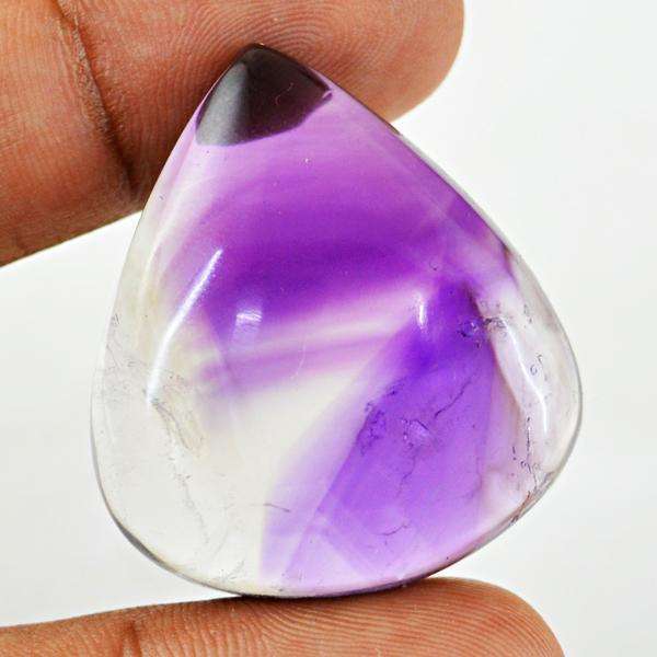 gemsmore:Natural Pear Shape Purple Ametrine Untreated Loose Gemstone