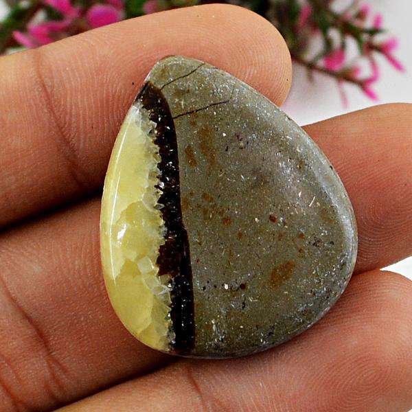 gemsmore:Natural Pear Shape Septarian Agate Untreated Loose Gemstone