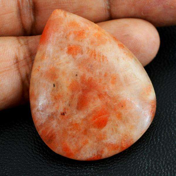 gemsmore:Natural Pear Shape Sunstone Untreated Loose Gemstone