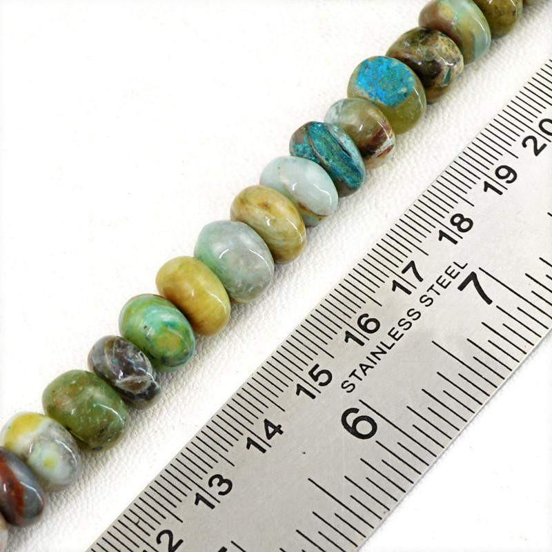 gemsmore:Natural Peruvian Opal Unheated Round Shape Beads Strand