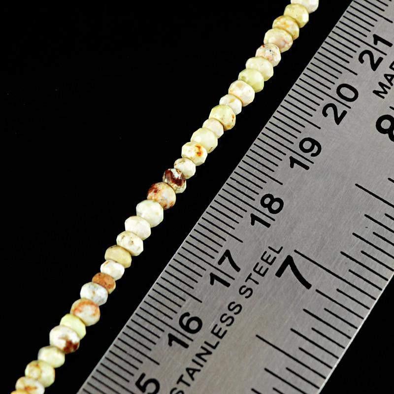 gemsmore:Natural Picture Jasper Untreated Beads Strand