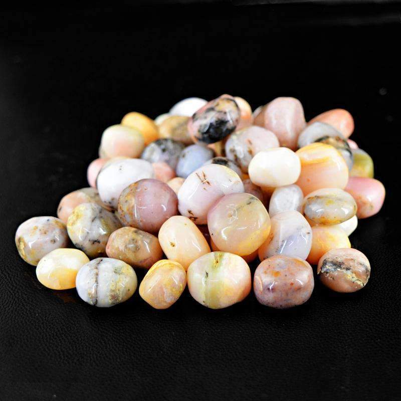 gemsmore:Natural Pink Australian Opal Beads Lot Round Shape Drilled