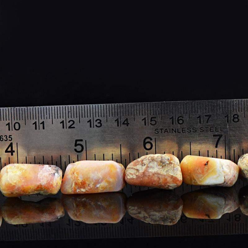 gemsmore:Natural Pink Australian Opal Beads Strand