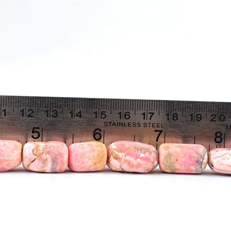 gemsmore:Natural Pink Australian Opal Beads Strand