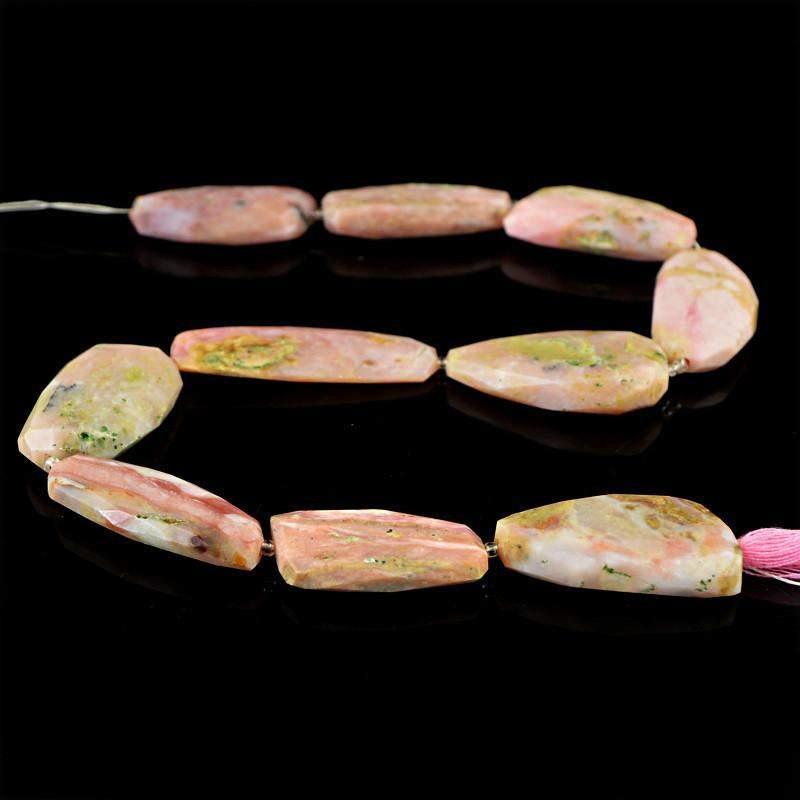 gemsmore:Natural Pink Australian Opal Beads Strand