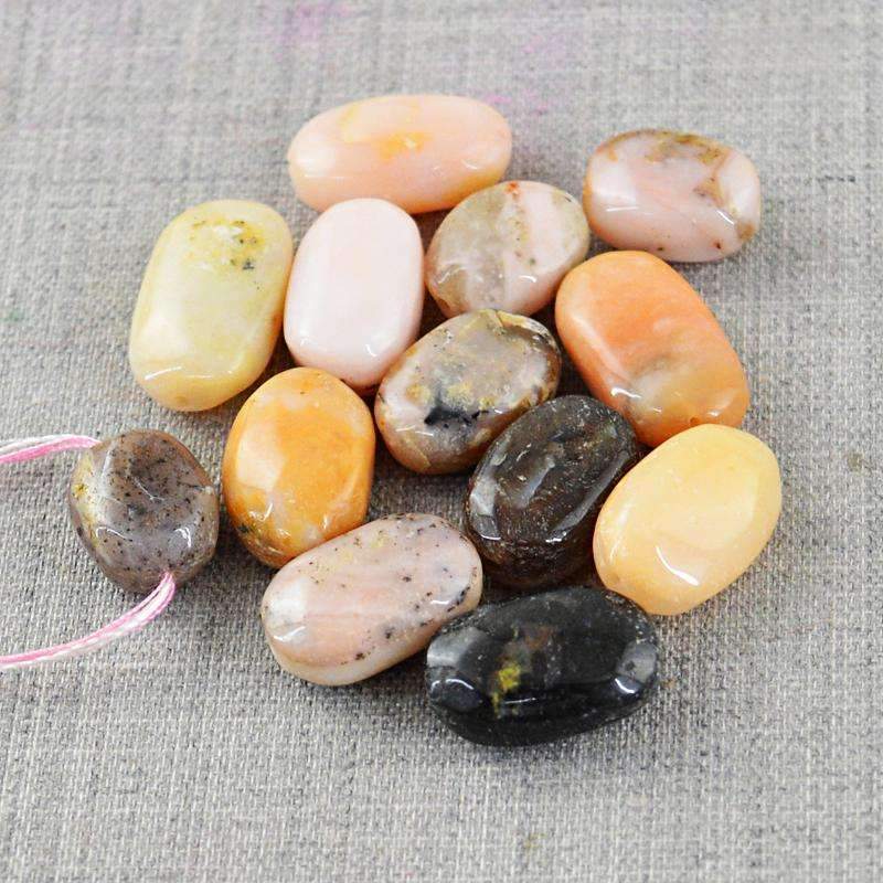 gemsmore:Natural Pink Australian Opal Drilled Beads Lot