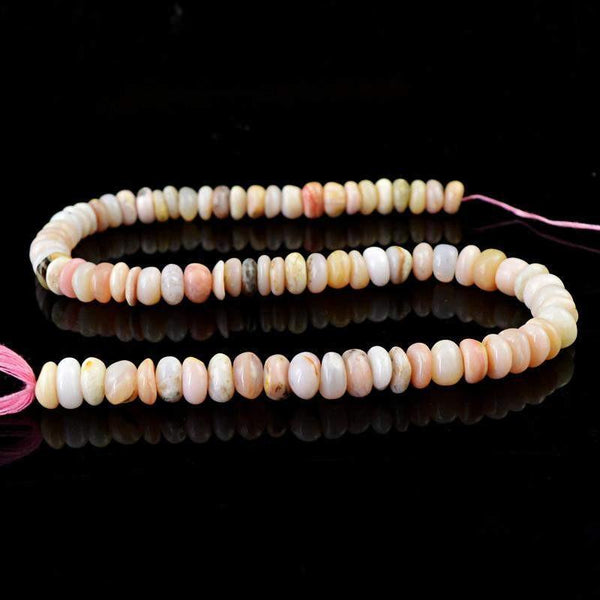 gemsmore:Natural Pink Australian Opal Drilled Beads Strand