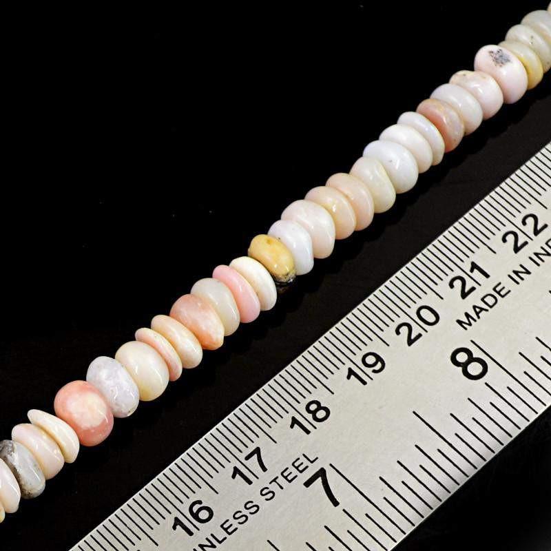 gemsmore:Natural Pink Australian Opal Drilled Beads Strand