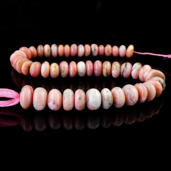 gemsmore:Natural Pink Australian Opal Drilled Beads Strand