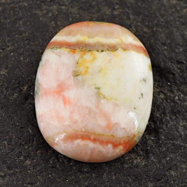 gemsmore:Natural Pink Australian Opal Oval Shape Gemstone