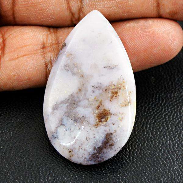 gemsmore:Natural Pink Australian Opal Pear Shape Loose Gemstone