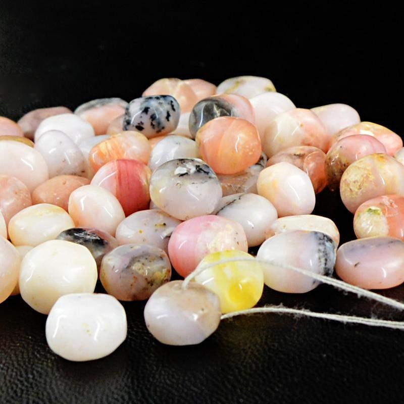 gemsmore:Natural Pink Australian Opal Round Beads Lot