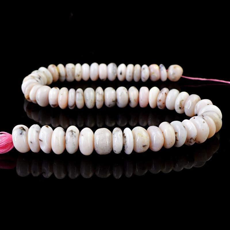 gemsmore:Natural Pink Australian Opal Unheated Drilled Beads Strand