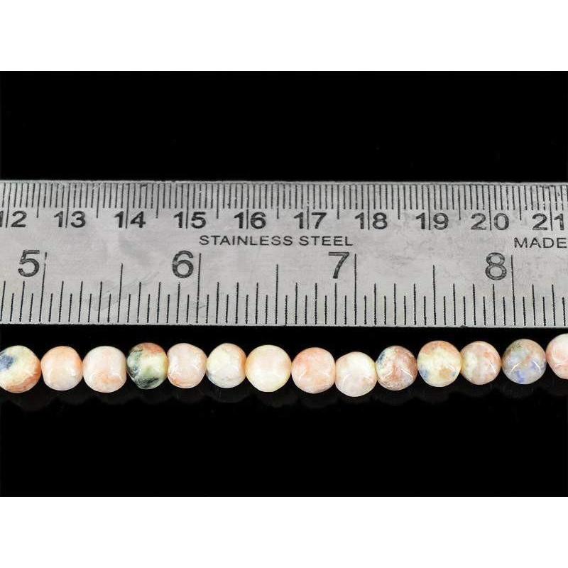 gemsmore:Natural Pink Australian Opal Untreated Beads Strand
