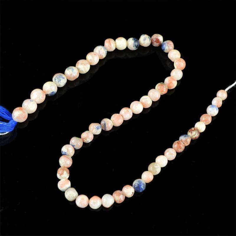 gemsmore:Natural Pink Australian Opal Untreated Beads Strand