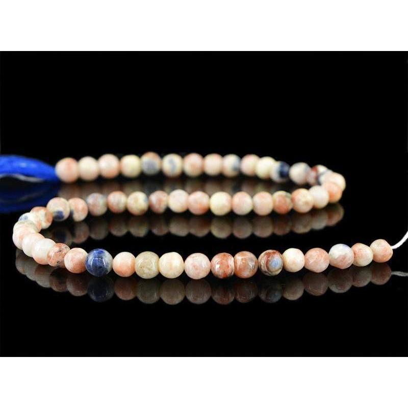 gemsmore:Natural Pink Australian Opal Untreated Beads Strand