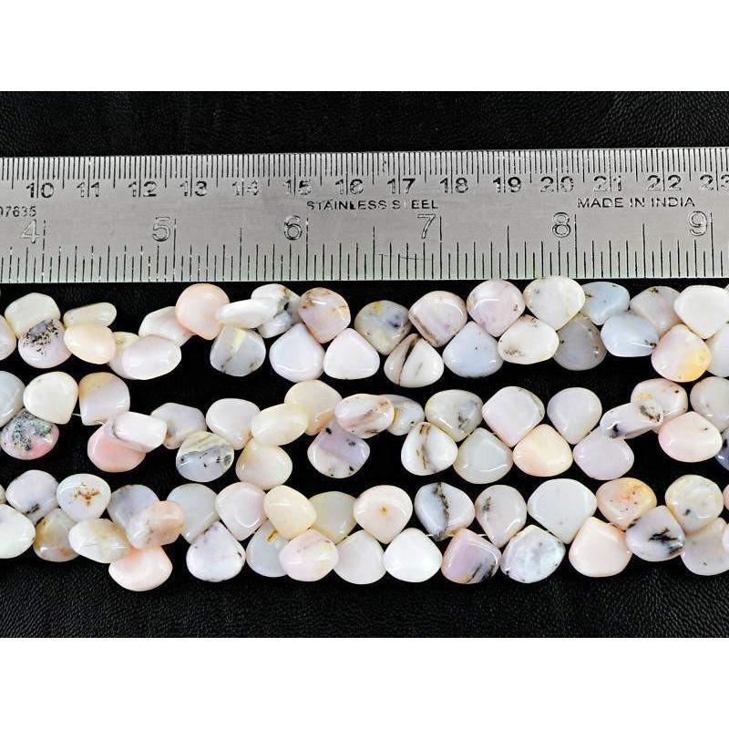 gemsmore:Natural Pink Australian Opal Untreated Drilled Beads Strands Lot