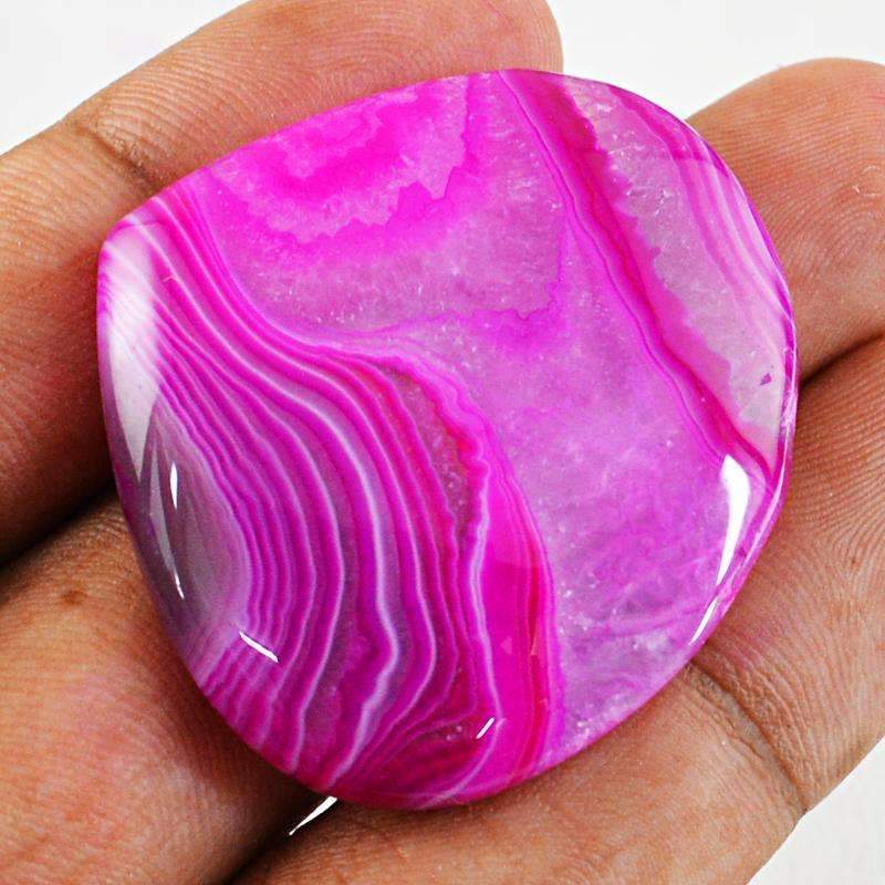 gemsmore:Natural Pink Onyx Gemstone - Pear Shape