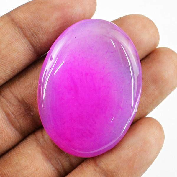 gemsmore:Natural Pink Onyx Gemstone Healing Palm Gemstone