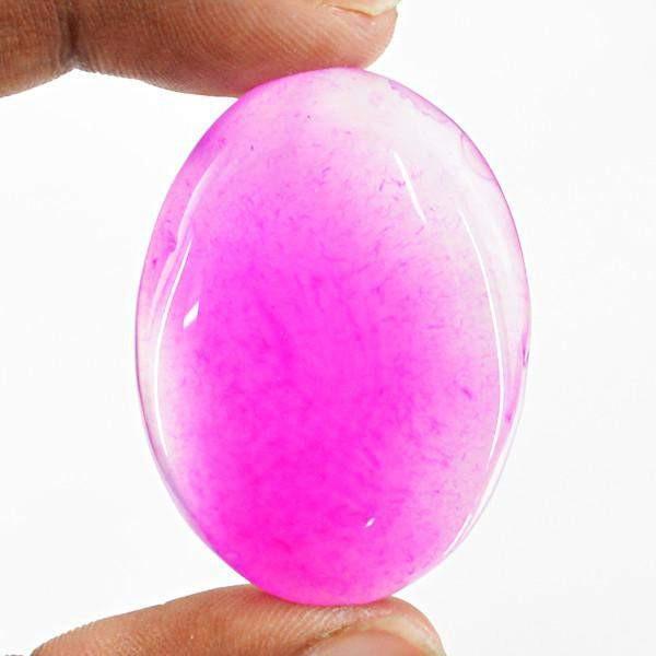 gemsmore:Natural Pink Onyx Gemstone Healing Palm Gemstone