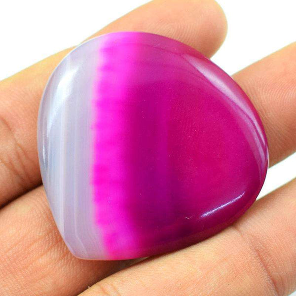 gemsmore:Natural Pink Onyx Pear Shape Untreated Loose Gemstone