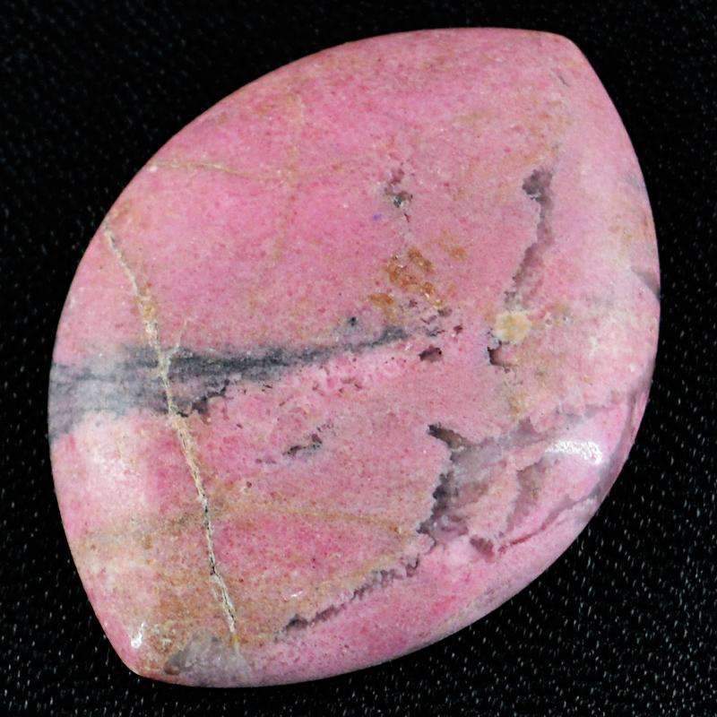 gemsmore:Natural Pink Rhodonite Gemstone - Loose Unheated