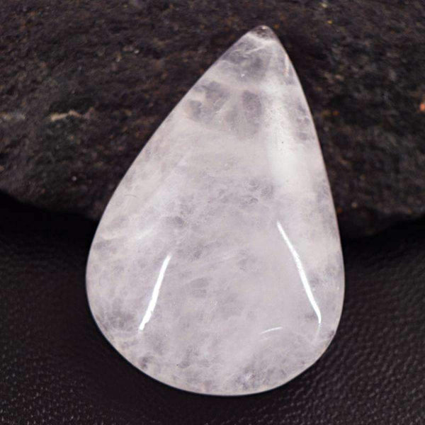 gemsmore:Natural Pink Rose Quartz Gemstone - Pear Shape