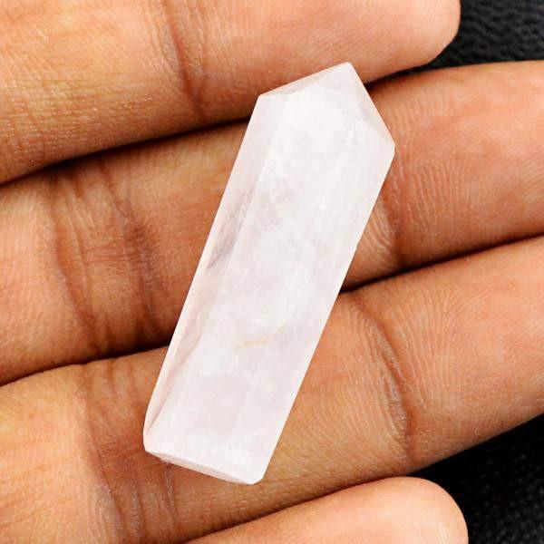 gemsmore:Natural Pink Rose Quartz Gemstone Healing Point