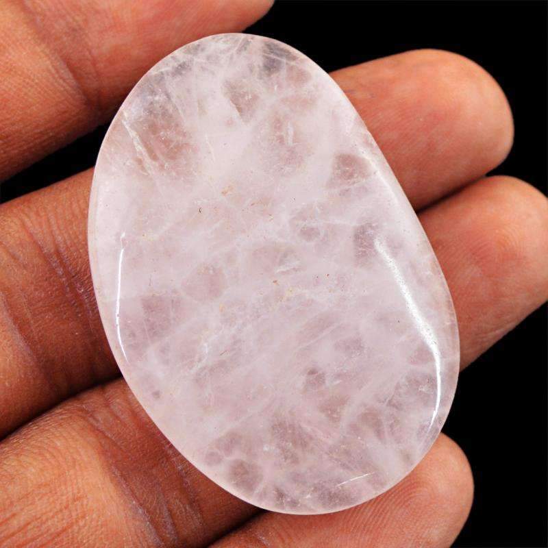 gemsmore:Natural Pink Rose Quartz Gemstone Loose Untreated