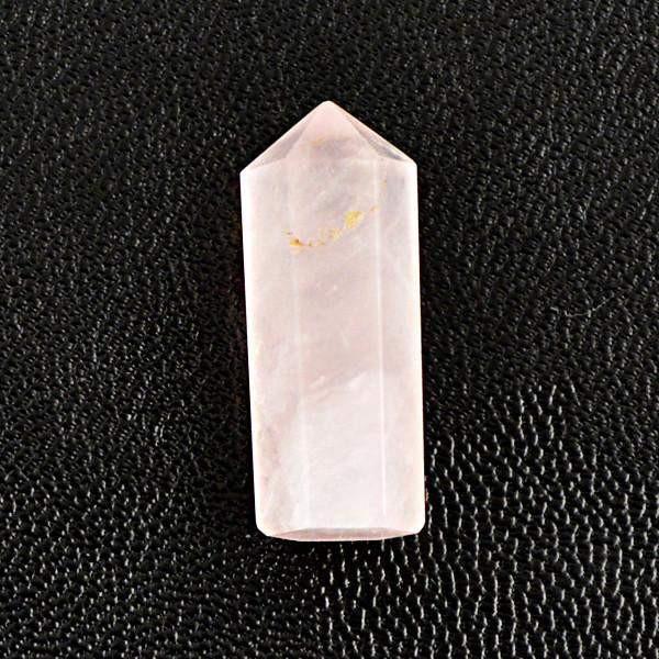 gemsmore:Natural Pink Rose Quartz Meditation Healing Point