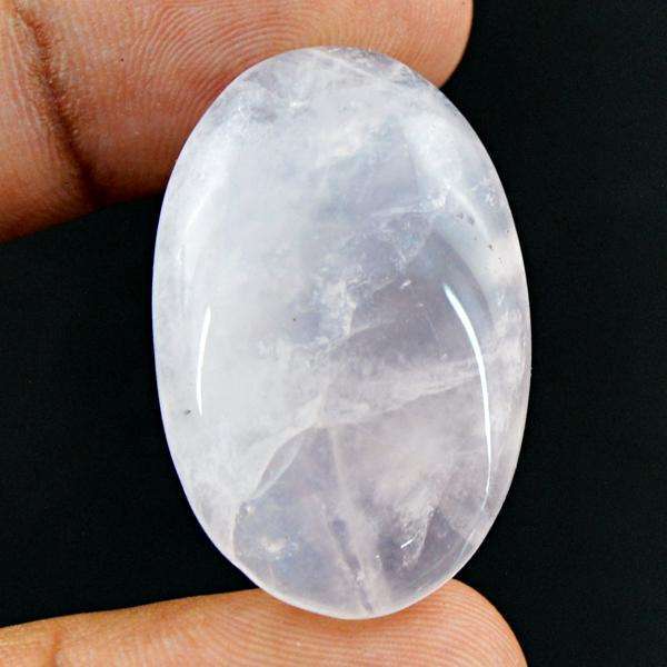 gemsmore:Natural Pink Rose Quartz Oval Shape Untreated Loose Gemstone