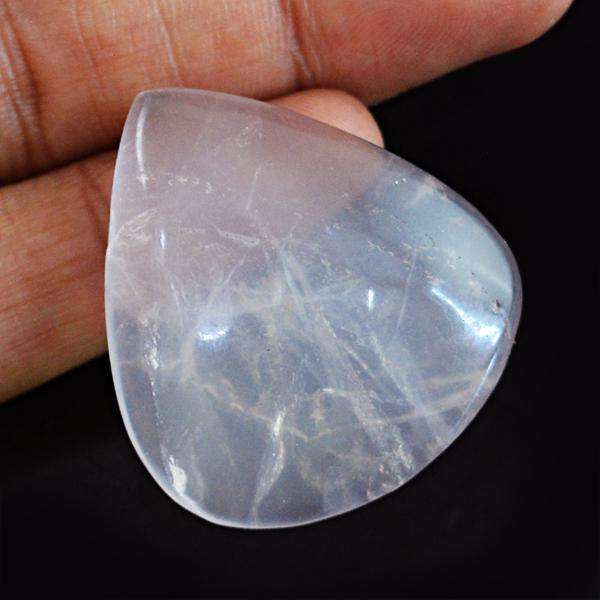 gemsmore:Natural Pink Rose Quartz Pear Shape Untreated Loose Gemstone