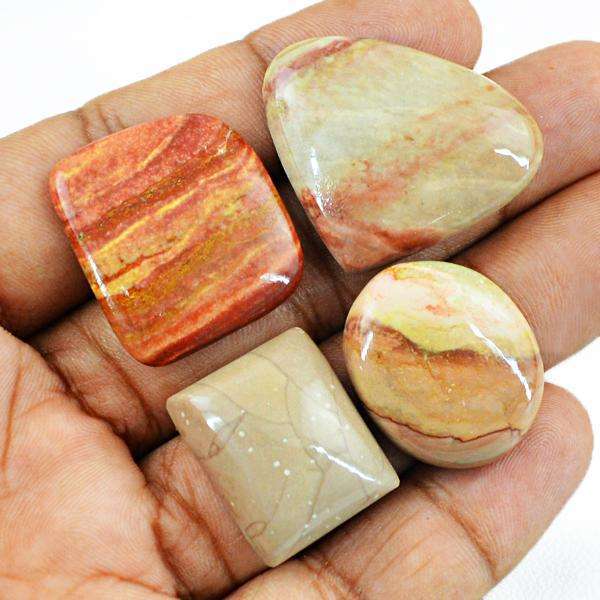 gemsmore:Natural Polygram Jasper Loose Gemstone Lot