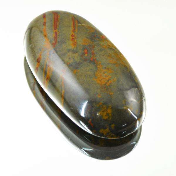 gemsmore:Natural Polygram Jasper Oval Shape Loose Gemstone