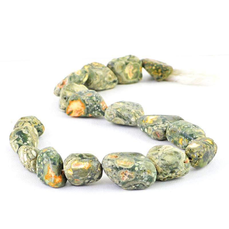 gemsmore:Natural Poppy Jasper Beads Strand