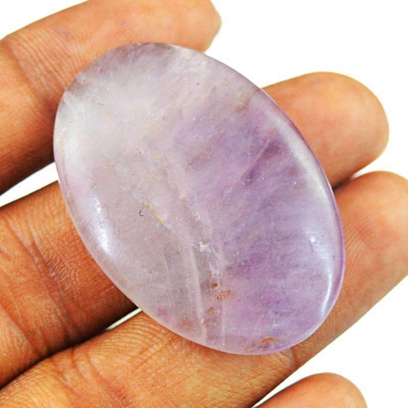 gemsmore:Natural Purple Amethyst Gemstone - Unheated Oval Shape