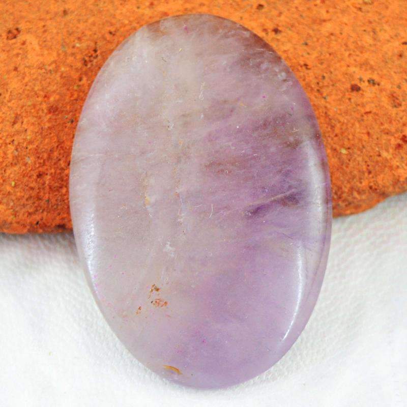 gemsmore:Natural Purple Amethyst Gemstone - Unheated Oval Shape
