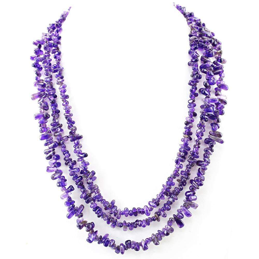 Purple Charoite Beaded Necklace with Pave Diamond Clasp. Pave Diamond –  Ilissa MIchele Jewelry