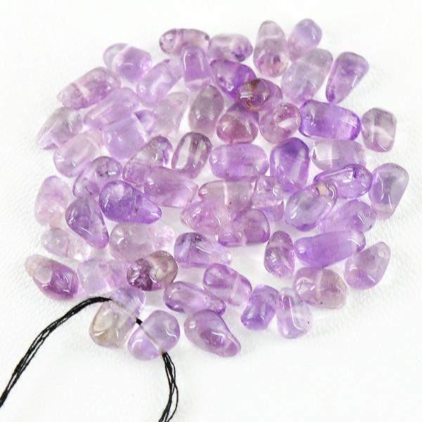 gemsmore:Natural Purple Amethyst Untreated Tear Drop Beads Lot