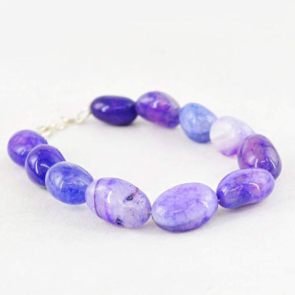 gemsmore:Natural Purple Onyx Bracelet Unheated Beads