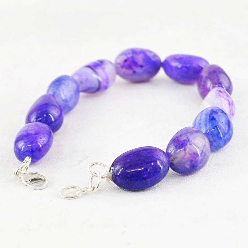 gemsmore:Natural Purple Onyx Bracelet Unheated Beads