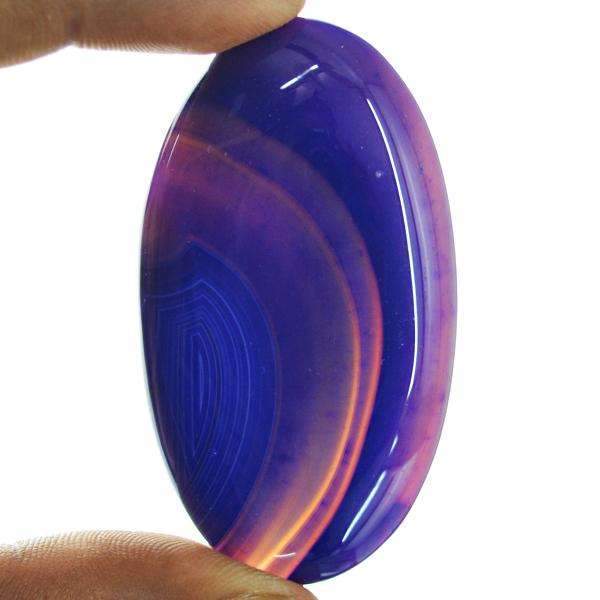 gemsmore:Natural Purple Onyx Gemstone - Untreated Oval Shape