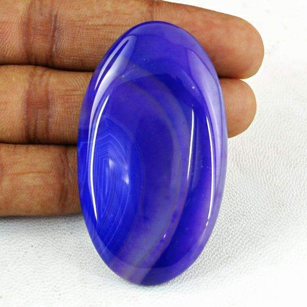 gemsmore:Natural Purple Onyx Gemstone - Untreated Oval Shape