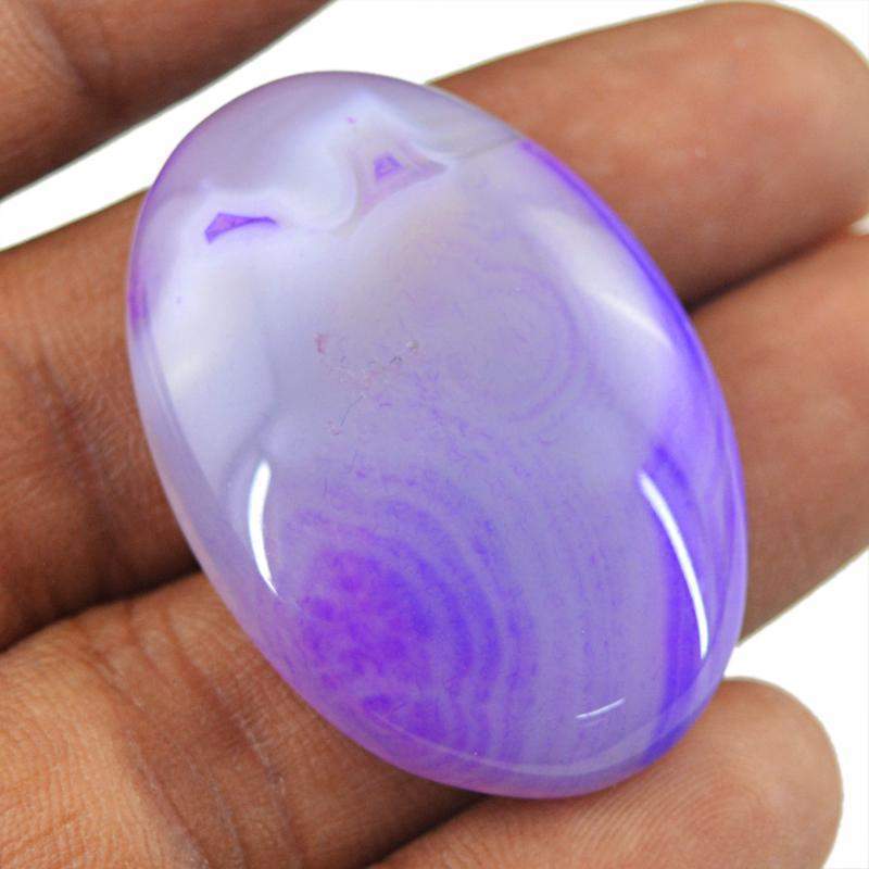 gemsmore:Natural Purple Onyx Oval Shape Loose Gemstone