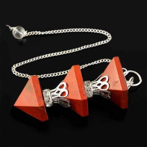 gemsmore:Natural Red Jasper Attractive AAA Pendulum